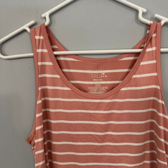 Time and Tru Striped Maternity Top Size Medium / 8 - 10 Spandex Blend - Picture 3 of 5